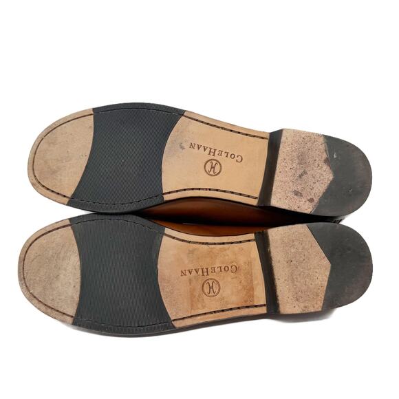 Cole Haan Stitched Moc Toe Loafers Womens 8.5 B Leather Slip-On Flats - Picture 11 of 16